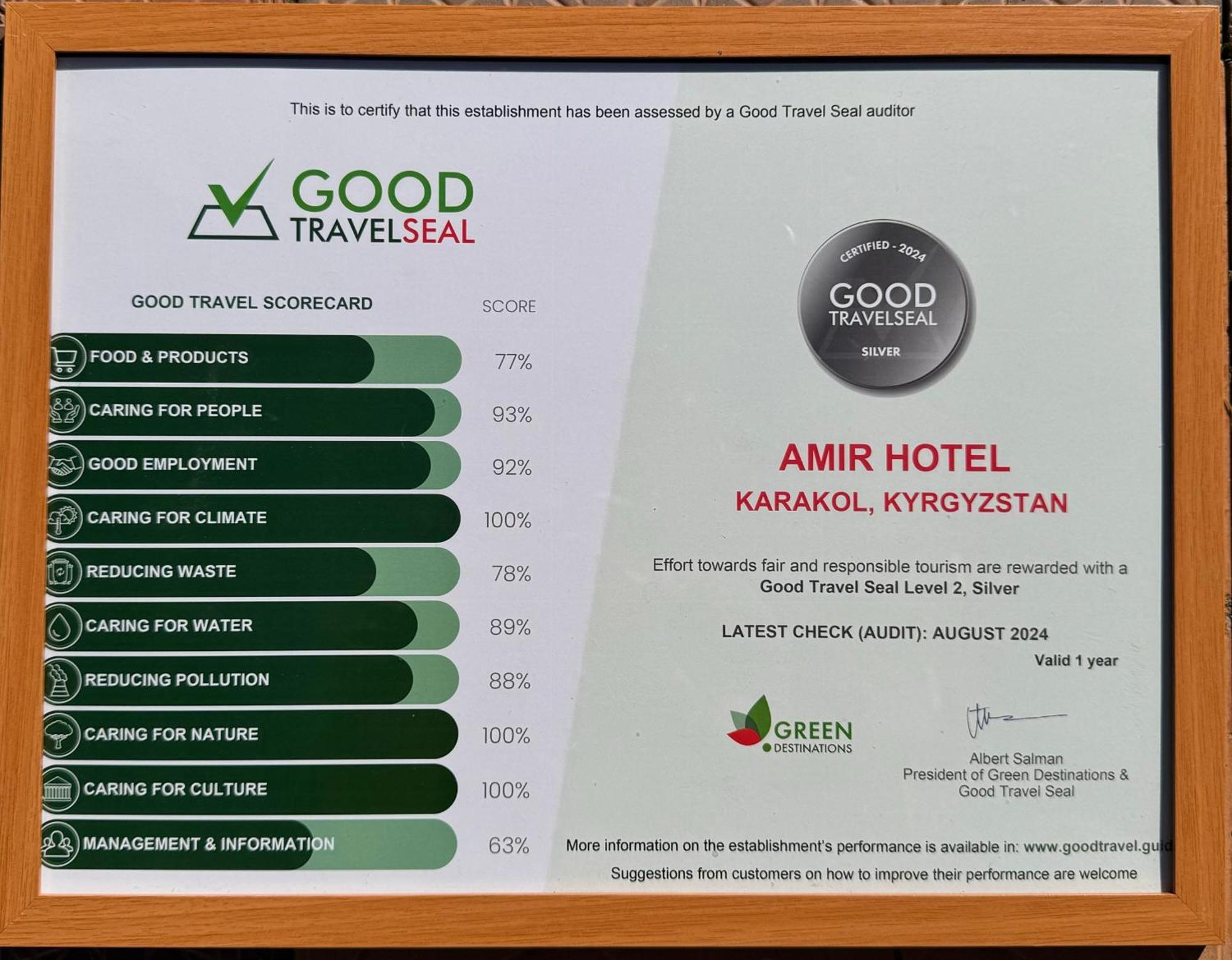 Amir Hotel Каракол Екстер'єр фото